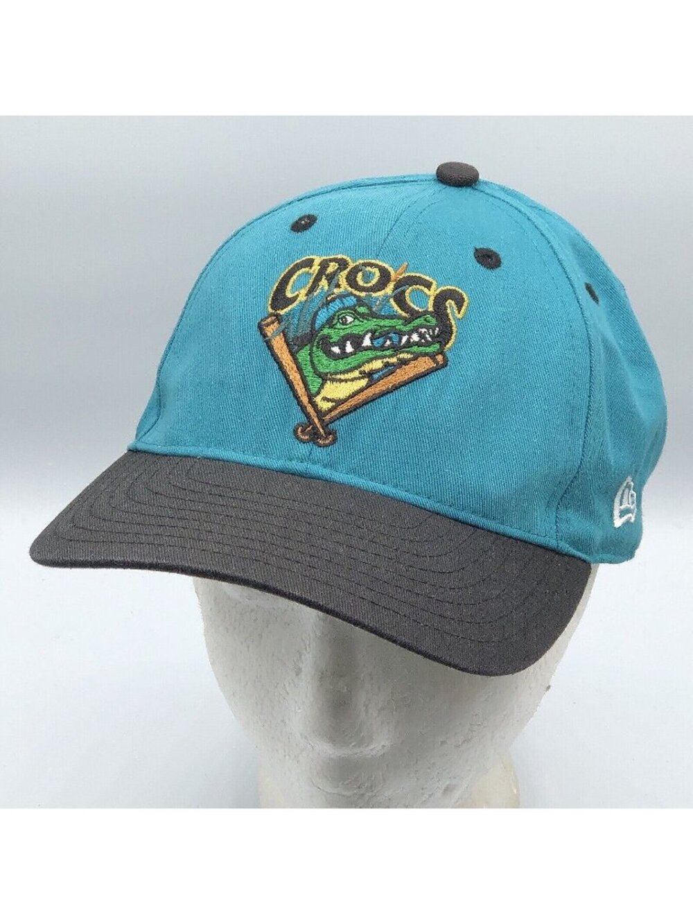 Vintage New Era Cape Fear Crocs Baseball Fayettville NC Snapback Hat Cap MiLB